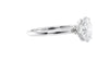 Oval Solitaire Contemporary Style Diamond Engagement Ring