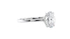 Oval Solitaire Contemporary Style Diamond Engagement Ring