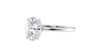 Oval Solitaire Contemporary Style Diamond Engagement Ring