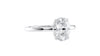 Oval Solitaire Contemporary Style Diamond Engagement Ring