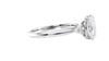 Oval Diamond Engagement Ring Trilogy Side Stones