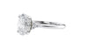 Oval Diamond Engagement Ring Trilogy Side Stones