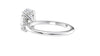 Oval Solitaire Hidden Halo Slim Band Diamond Engagement Ring