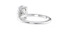 Oval Solitaire Hidden Halo Slim Band Diamond Engagement Ring