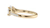 Oval Solitaire Half Set Split Diamond Band Engagement Ring