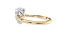Pear Cut Solitaire Hidden Halo Diamond Engagement Ring