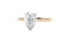 Pear Cut Solitaire Hidden Halo Diamond Engagement Ring