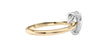 Pear Cut Solitaire Hidden Halo Diamond Engagement Ring