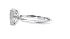 Pear Cut Solitaire Hidden Halo Diamond Engagement Ring