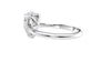 Pear Cut Solitaire Hidden Halo Diamond Engagement Ring