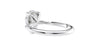 Pear Cut Solitaire Hidden Halo Diamond Engagement Ring