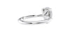 Pear Cut Solitaire Hidden Halo Diamond Engagement Ring