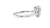Pear Cut Solitaire Hidden Halo Diamond Engagement Ring