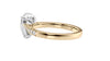 Pear Cut Solitaire Tapered Diamond Band Engagement Ring