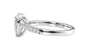 Pear Cut Solitaire Tapered Diamond Band Engagement Ring