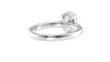 Pear Cut Solitaire Tapered Diamond Band Engagement Ring