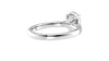 Pear Cut Solitaire Tapered Diamond Band Engagement Ring