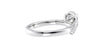 Pear Cut Solitaire Tapered Diamond Band Engagement Ring