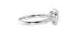 Pear Cut Solitaire Tapered Diamond Band Engagement Ring