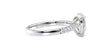 Pear Cut Solitaire Tapered Diamond Band Engagement Ring