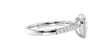Pear Cut Solitaire Tapered Diamond Band Engagement Ring