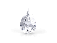 Pear shaped diamond from McGuire Diamonds