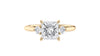 Princess Cut Classic 3 Stone Diamond Engagement Ring