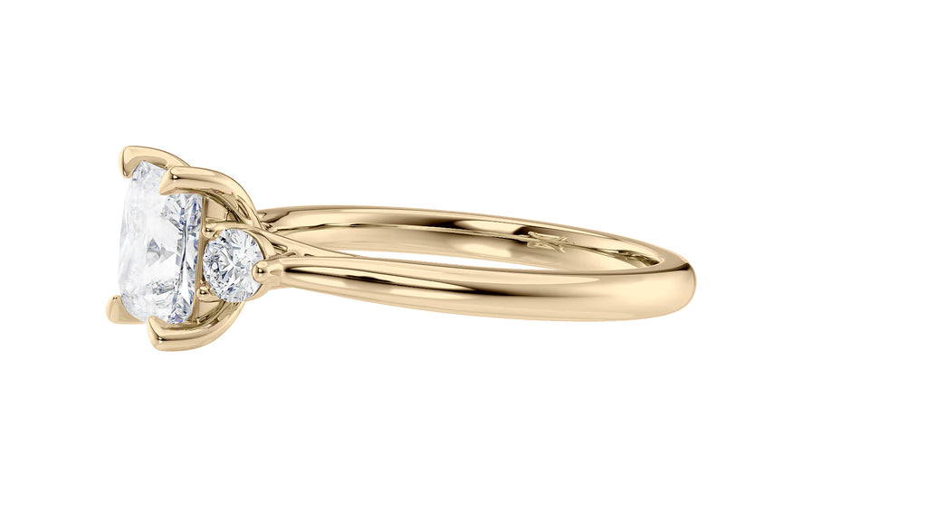 Princess Cut Classic 3 Stone Diamond Engagement Ring