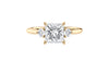 Princess Cut Classic 3 Stone Diamond Engagement Ring