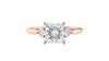 Princess Cut Classic 3 Stone Diamond Engagement Ring