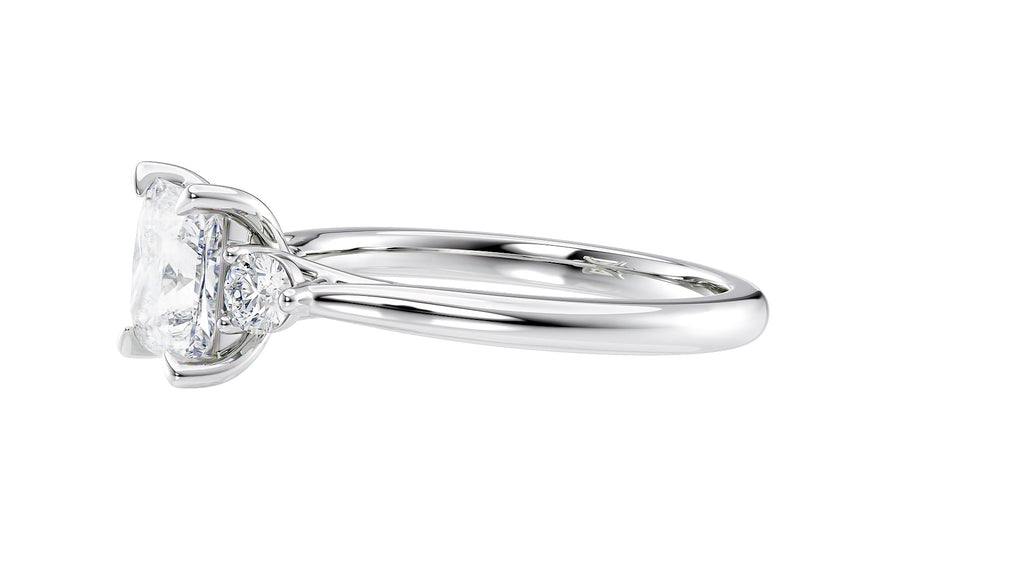 Princess Cut Classic 3 Stone Diamond Engagement Ring