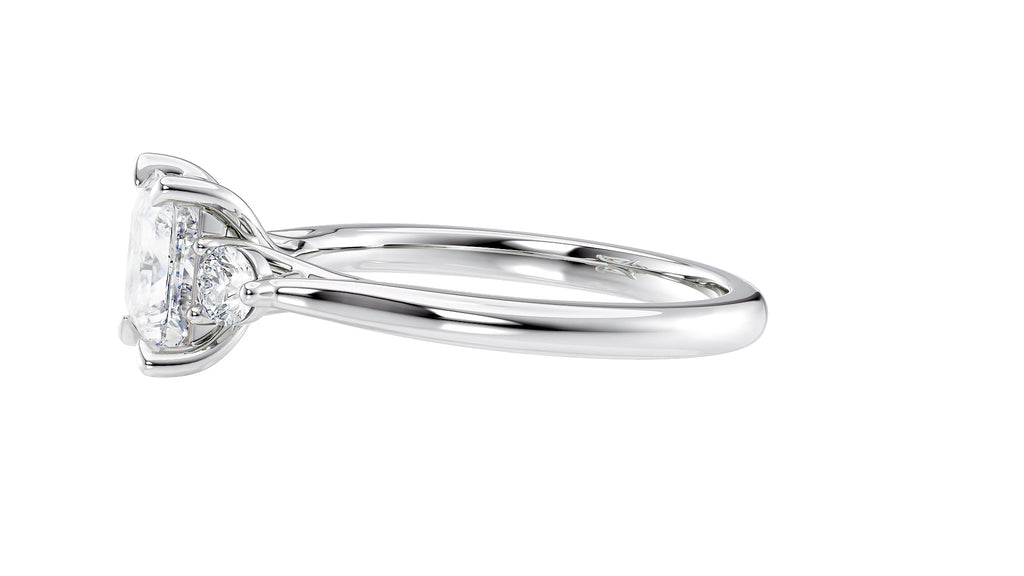 Princess Cut Classic 3 Stone Diamond Engagement Ring