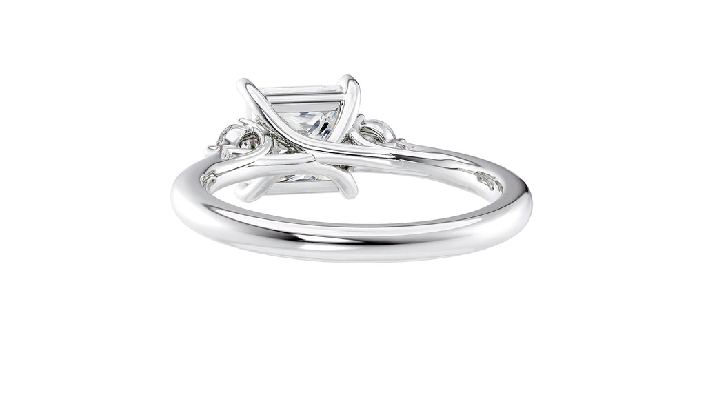 Princess Cut Classic 3 Stone Diamond Engagement Ring