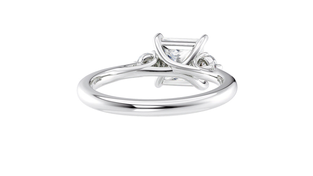 Princess Cut Classic 3 Stone Diamond Engagement Ring