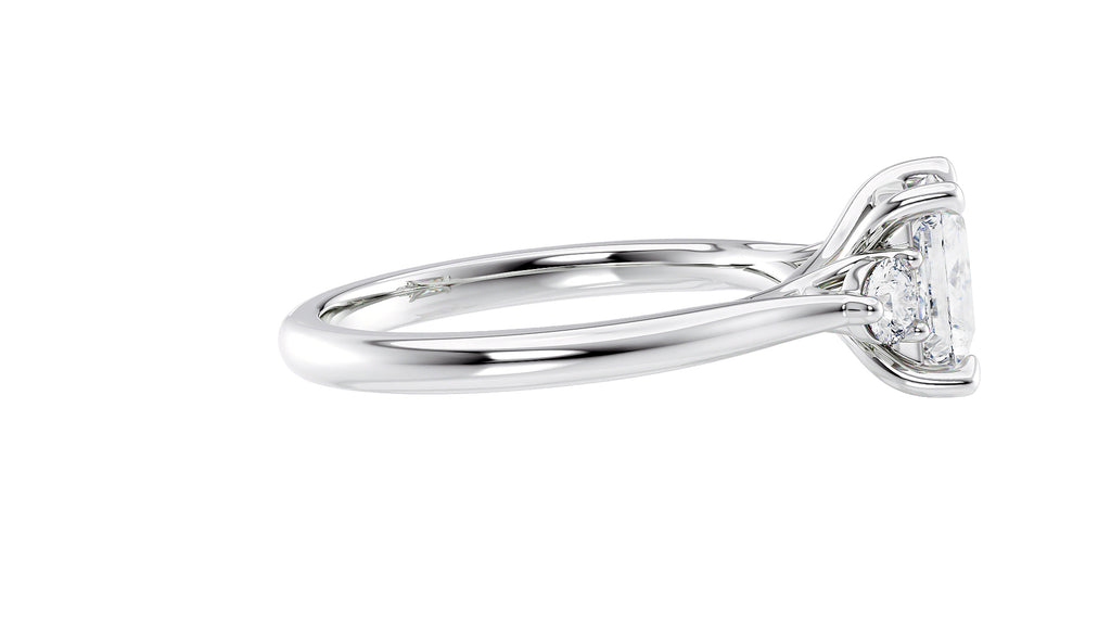 Princess Cut Classic 3 Stone Diamond Engagement Ring