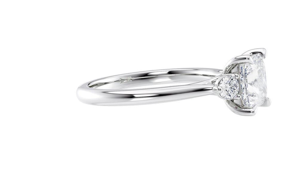 Princess Cut Classic 3 Stone Diamond Engagement Ring
