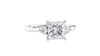Princess Cut Classic 3 Stone Diamond Engagement Ring