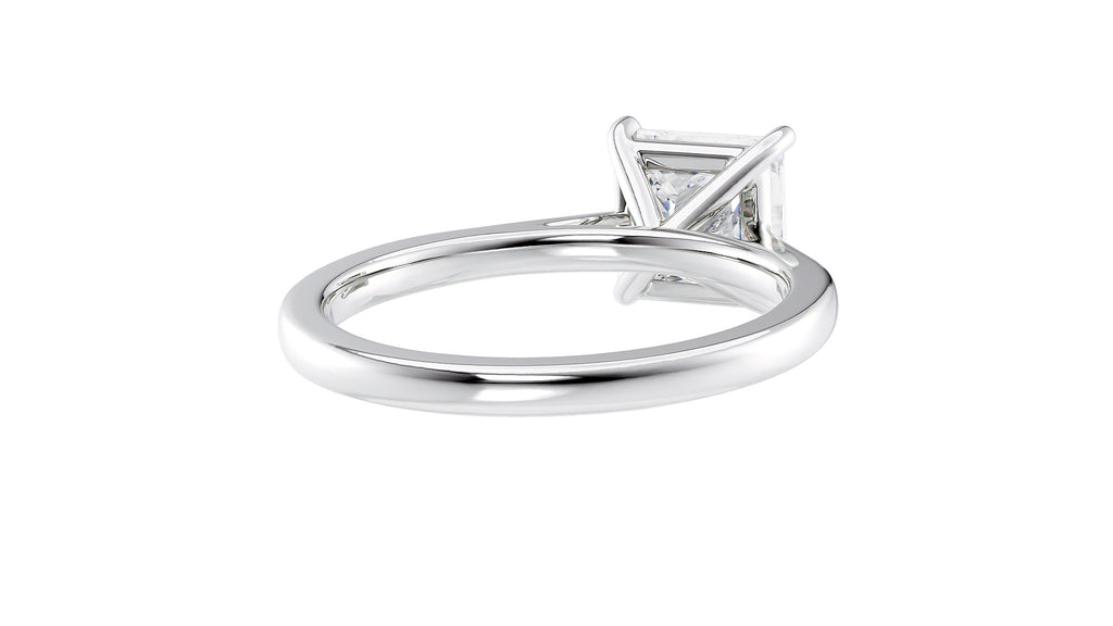 Princess Cut Solitaire Diamond Engagement Ring