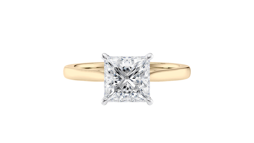 Princess Cut Solitaire Diamond Engagement Ring