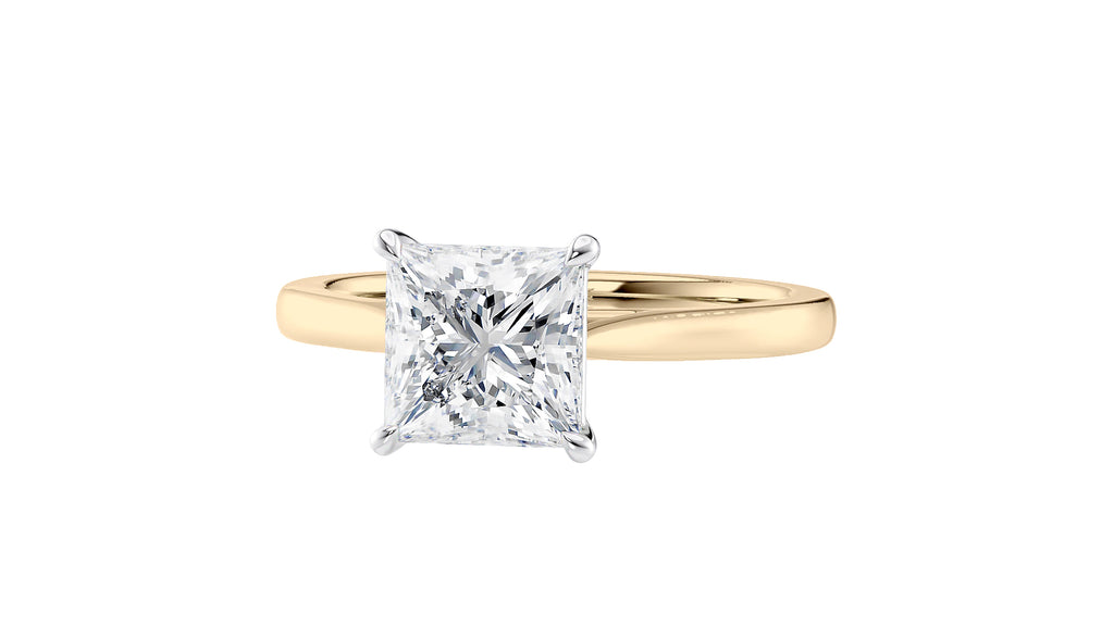 Princess Cut Solitaire Diamond Engagement Ring
