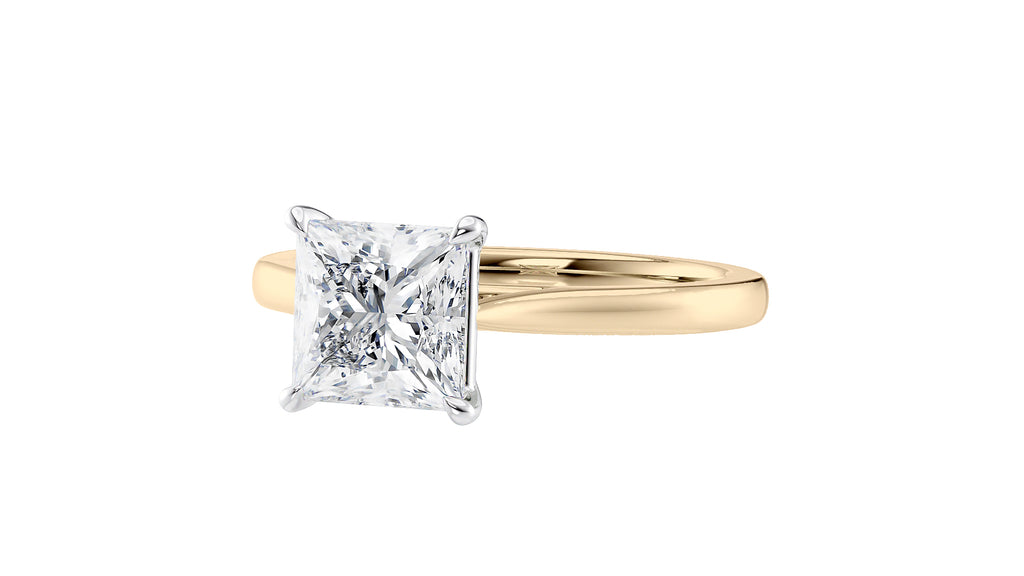 Princess Cut Solitaire Diamond Engagement Ring