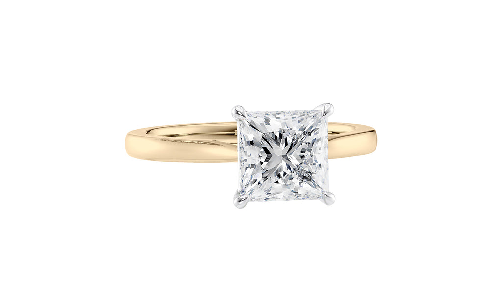 Princess Cut Solitaire Diamond Engagement Ring