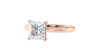 Princess Cut Solitaire Diamond Engagement Ring