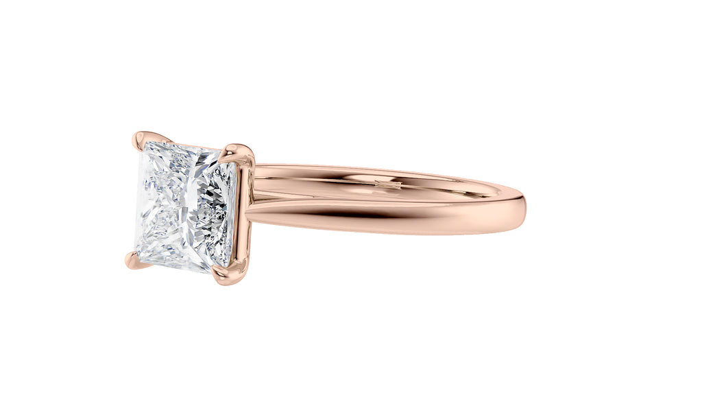 Princess Cut Solitaire Diamond Engagement Ring