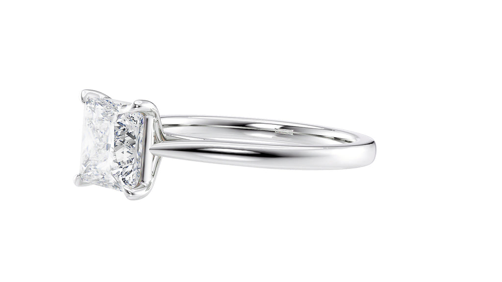 Princess Cut Solitaire Diamond Engagement Ring