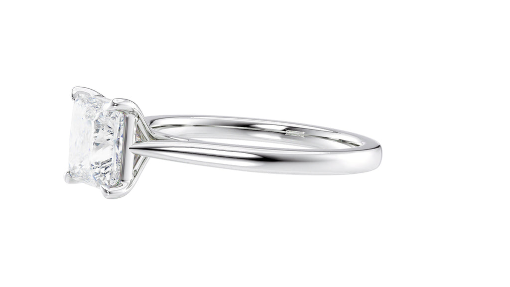 Princess Cut Solitaire Diamond Engagement Ring