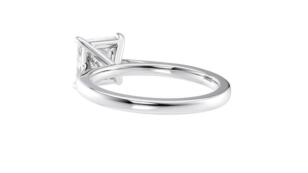 Princess Cut Solitaire Diamond Engagement Ring