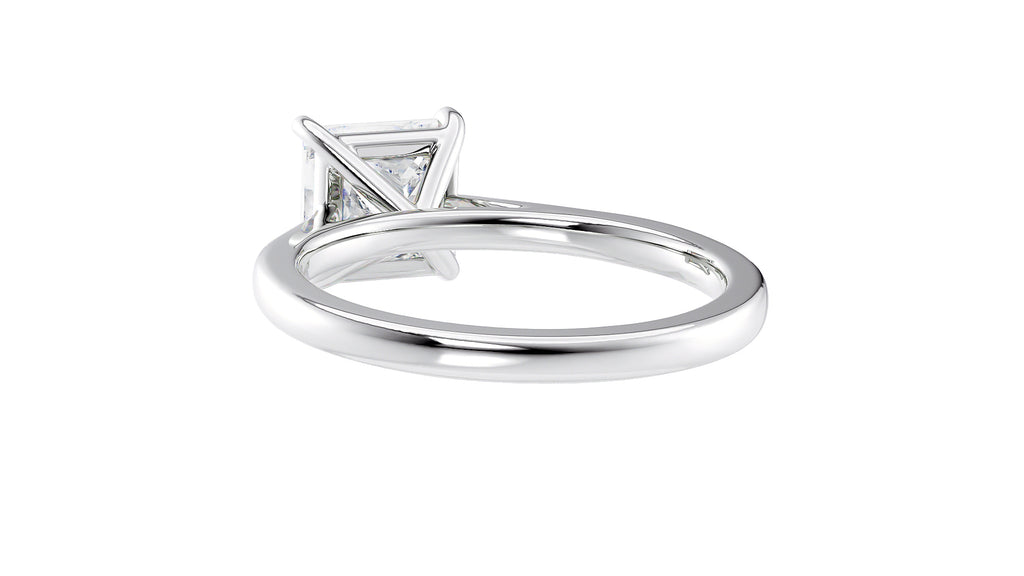 Princess Cut Solitaire Diamond Engagement Ring