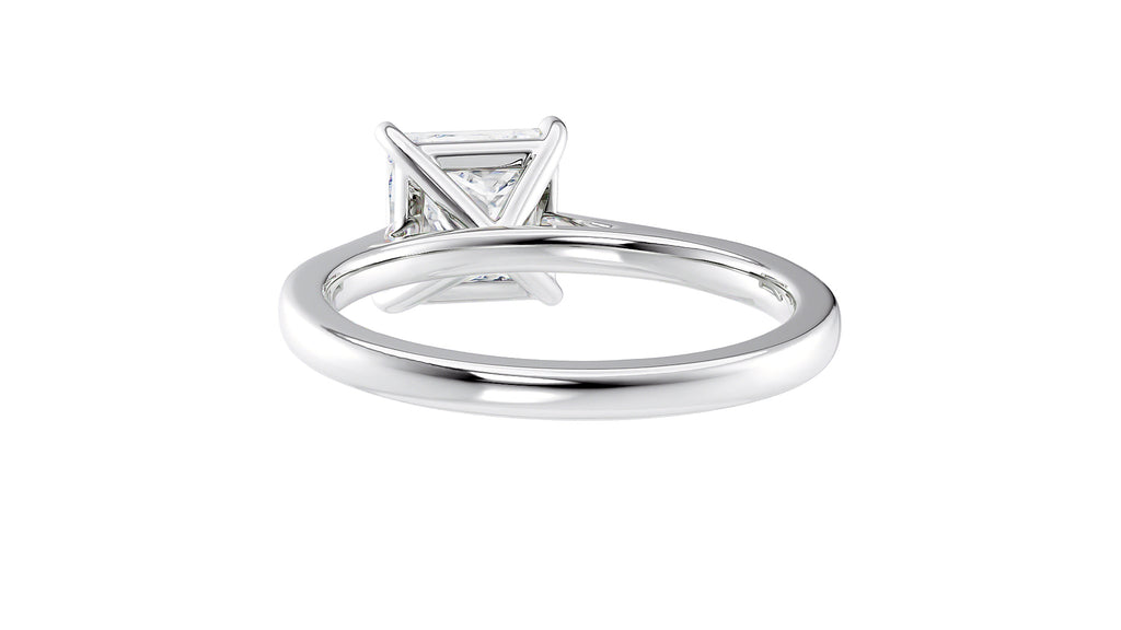 Princess Cut Solitaire Diamond Engagement Ring