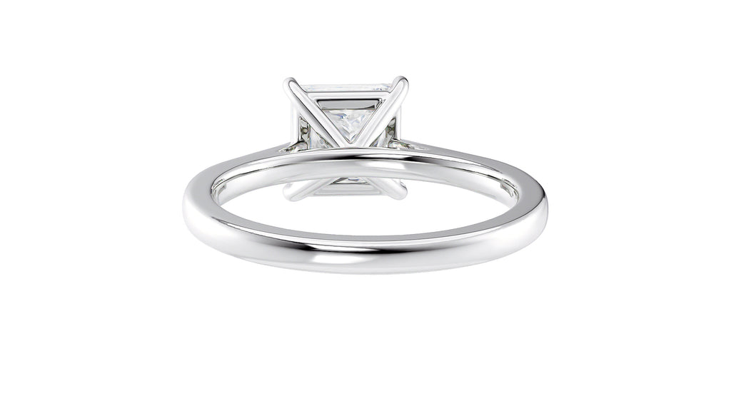 Princess Cut Solitaire Diamond Engagement Ring
